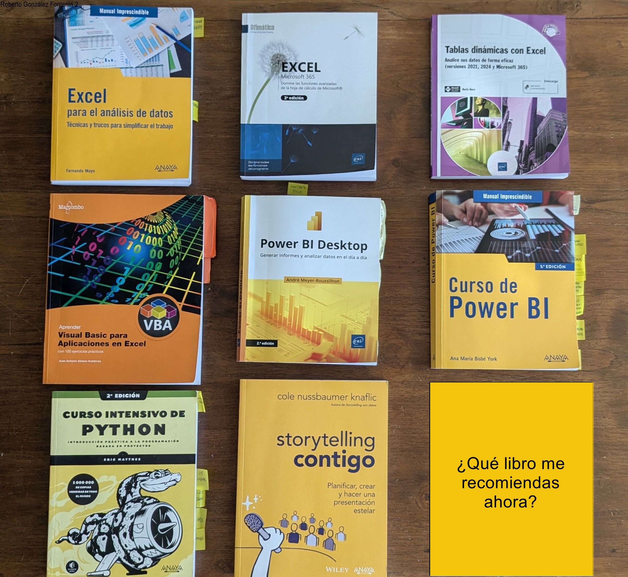 Colección de libros de análisis de datos, Excel y programación